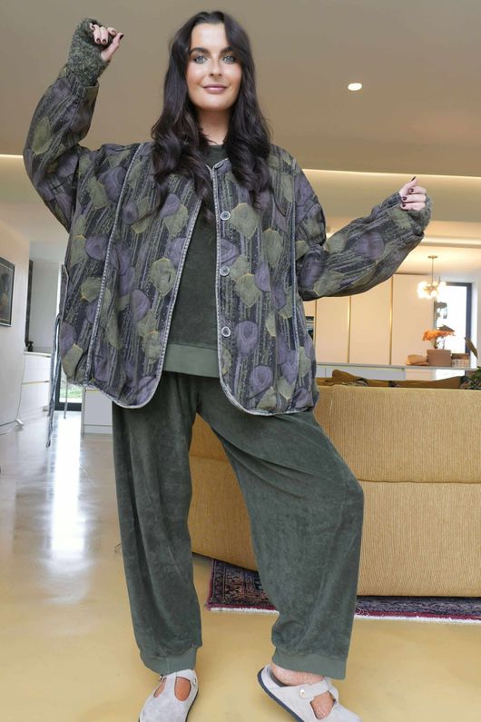 Plume Denim Jacket Green